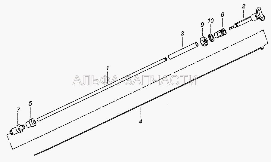 5425-1108130 Тяга ручного останова двигателя  